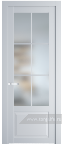 Дверь со стеклом ProfilDoors 2.2.2(р.6) PD Матовое (Вайт (RAL 110 96 02))