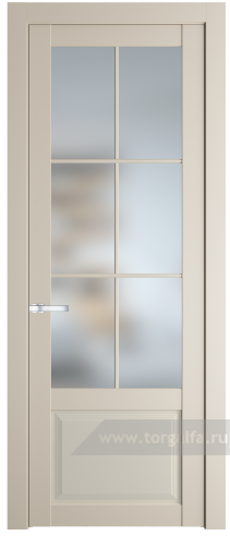 Дверь со стеклом ProfilDoors 2.2.2(р.6) PD Матовое (Кремовая Магнолия (RAL 120-04))