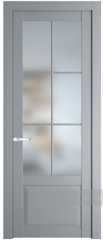 Дверь со стеклом ProfilDoors 2.2.2(р.6) PD Матовое (Смоки (RAL 870-02))