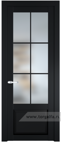 Дверь со стеклом ProfilDoors 2.2.2(р.6) PD Матовое (Блэк)