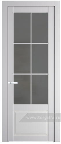 Дверь со стеклом ProfilDoors 2.2.2(р.6) PD Графит (Крем Вайт (RAL 120-02))