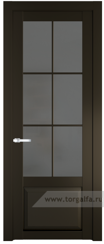 Дверь со стеклом ProfilDoors 2.2.2(р.6) PD Графит (Перламутр бронза)