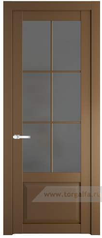 Дверь со стеклом ProfilDoors 2.2.2(р.6) PD Графит (Перламутр золото)