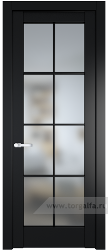 Дверь со стеклом ProfilDoors 3.1.2 (р.8) PD Матовое (Блэк)