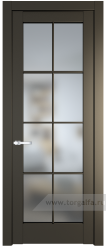 Дверь со стеклом ProfilDoors 3.1.2 (р.8) PD Матовое (Перламутр бронза)