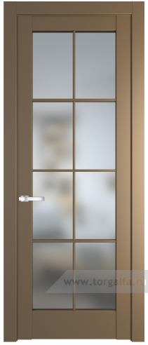 Дверь со стеклом ProfilDoors 3.1.2 (р.8) PD Матовое (Перламутр золото)