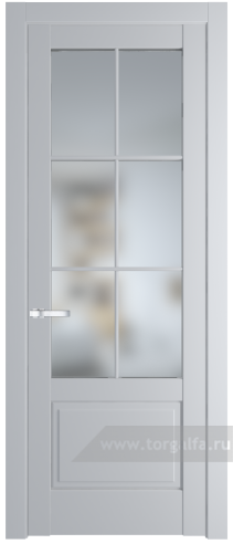 Дверь со стеклом ProfilDoors 3.2.2 (р.6) PD Матовое (Лайт Грей (RAL 870-01))