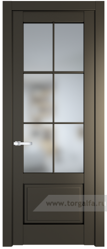 Дверь со стеклом ProfilDoors 3.2.2 (р.6) PD Матовое (Перламутр бронза)