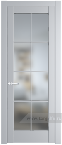Дверь со стеклом ProfilDoors 4.1.2 (р.8) PD Матовое (Лайт Грей (RAL 870-01))