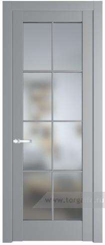 Дверь со стеклом ProfilDoors 4.1.2 (р.8) PD Матовое (Смоки (RAL 870-02))