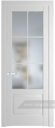 Дверь со стеклом ProfilDoors 4.2.2 (р.6) PD Матовое (Крем Вайт (RAL 120-02))