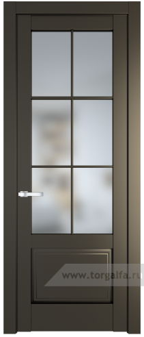 Дверь со стеклом ProfilDoors 4.2.2 (р.6) PD Матовое (Перламутр бронза)