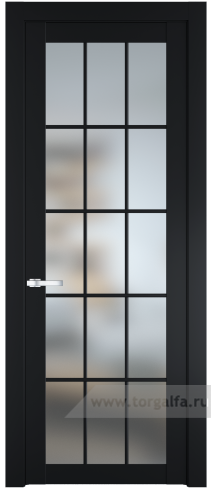 Дверь со стеклом ProfilDoors 1.1.2(р.15) PD Матовое (Блэк)