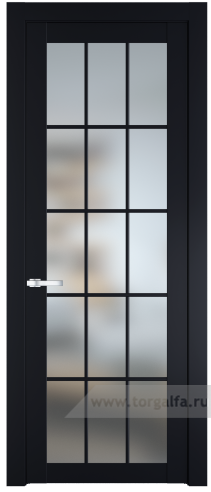 Дверь со стеклом ProfilDoors 1.1.2(р.15) PD Матовое (Нэви Блу (RAL 7016))