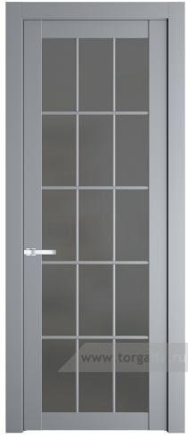 Дверь со стеклом ProfilDoors 1.1.2(р.15) PD Графит (Смоки (RAL 870-02))