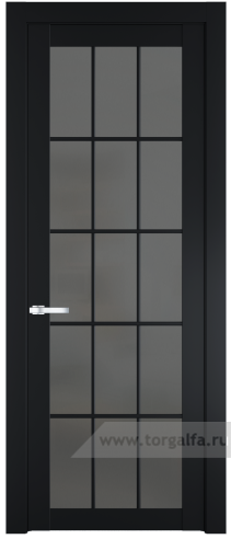 Дверь со стеклом ProfilDoors 1.1.2(р.15) PD Графит (Блэк)