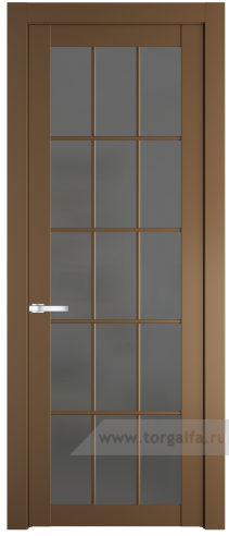 Дверь со стеклом ProfilDoors 1.1.2(р.15) PD Графит (Перламутр золото)