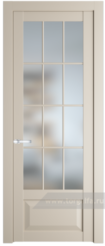 Дверь со стеклом ProfilDoors 1.2.2(р.12) PD Матовое (Кремовая Магнолия (RAL 120-04))