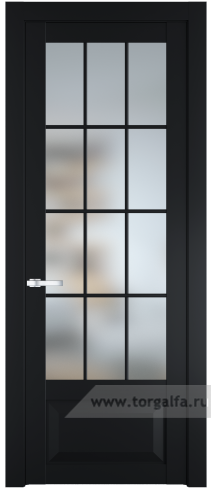 Дверь со стеклом ProfilDoors 1.2.2(р.12) PD Матовое (Блэк)