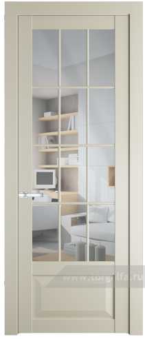 Дверь со стеклом ProfilDoors 1.2.2(р.12) PD Прозрачное (Перламутр белый)