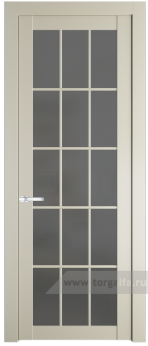 Дверь со стеклом ProfilDoors 2.1.2(р.15) PD Графит (Перламутр белый)