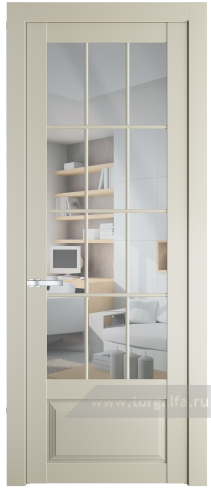 Дверь со стеклом ProfilDoors 2.2.2(р.12) PD Прозрачное (Перламутр белый)