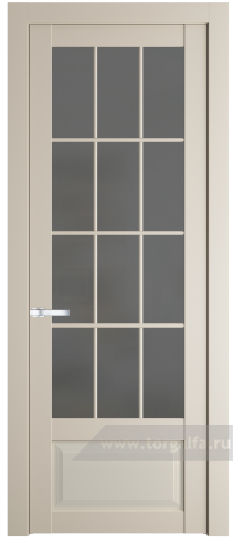 Дверь со стеклом ProfilDoors 2.2.2(р.12) PD Графит (Кремовая Магнолия (RAL 120-04))