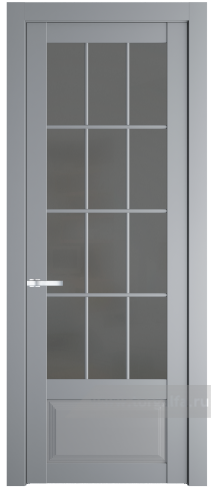 Дверь со стеклом ProfilDoors 2.2.2(р.12) PD Графит (Смоки (RAL 870-02))