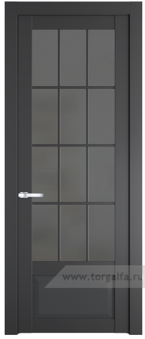 Дверь со стеклом ProfilDoors 2.2.2(р.12) PD Графит (Графит (Pantone 425С))