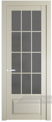 Дверь со стеклом ProfilDoors 2.2.2(р.12) PD Графит (Перламутр белый)