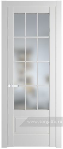 Дверь со стеклом ProfilDoors 3.2.2 (р.12) PD Матовое (Крем Вайт (RAL 120-02))