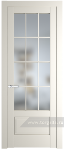 Дверь со стеклом ProfilDoors 3.2.2 (р.12) PD Матовое (Перламутр белый)