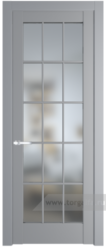 Дверь со стеклом ProfilDoors 4.1.2 (р.15) PD Матовое (Смоки (RAL 870-02))