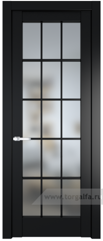 Дверь со стеклом ProfilDoors 4.1.2 (р.15) PD Матовое (Блэк)