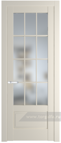 Дверь со стеклом ProfilDoors 4.2.2 (р.12) PD Матовое (Кремовая Магнолия (RAL 120-04))