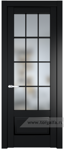 Дверь со стеклом ProfilDoors 4.2.2 (р.12) PD Матовое (Блэк)