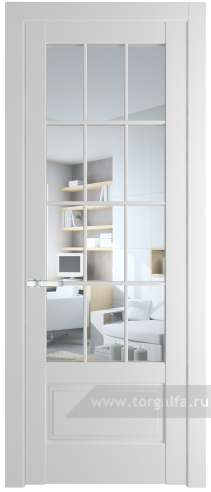 Дверь со стеклом ProfilDoors 4.2.2 (р.12) PD Прозрачное (Крем Вайт (RAL 120-02))