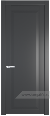 Глухая дверь ProfilDoors 1.1.1PD (Графит (Pantone 425С))