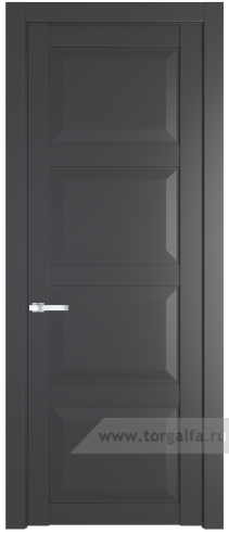Глухая дверь ProfilDoors 1.4.1PD (Графит (Pantone 425С))