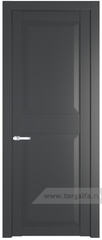 Глухая дверь ProfilDoors 1.6.1PD (Графит (Pantone 425С))