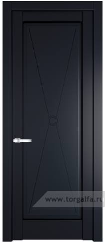 Глухая дверь ProfilDoors 1.1.1PM (Нэви Блу (RAL 7016))