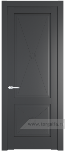 Глухая дверь ProfilDoors 1.2.1PM (Графит (Pantone 425С))
