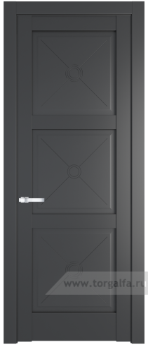 Глухая дверь ProfilDoors 1.4.1PM (Графит (Pantone 425С))