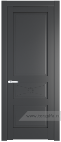 Глухая дверь ProfilDoors 1.5.1PM (Графит (Pantone 425С))
