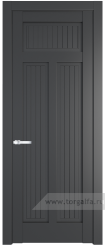 Глухая дверь ProfilDoors 3.4.1PM (Графит (Pantone 425С))