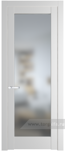 Дверь со стеклом ProfilDoors 1.1.2PM Матовое (Крем Вайт (RAL 120-02))