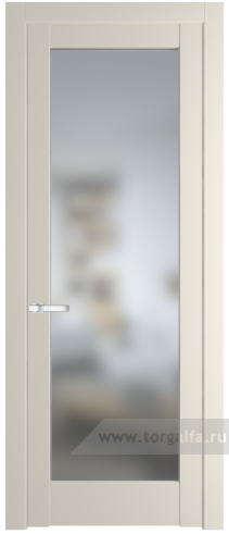 Дверь со стеклом ProfilDoors 1.1.2PM Матовое (Кремовая Магнолия (RAL 120-04))