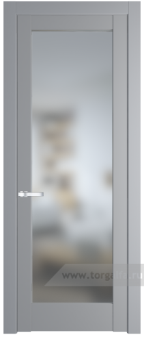 Дверь со стеклом ProfilDoors 1.1.2PM Матовое (Смоки (RAL 870-02))