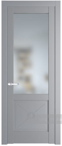 Дверь со стеклом ProfilDoors 1.2.2PM Матовое (Смоки (RAL 870-02))
