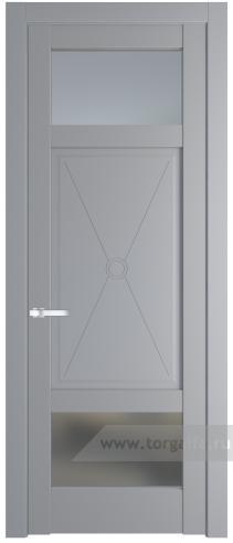 Дверь со стеклом ProfilDoors 1.3.2PM Матовое (Смоки (RAL 870-02))